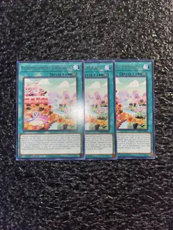 Yugioh 3x Yummyusment Mignon JUSH-EN023 Rare 1st Edition Near Mint - Image 1