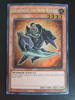 Gearfried the Iron Knight BLMM-EN004 1st Edition Secret Yugioh NM - Image 1