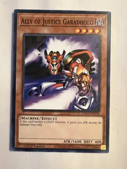 Yugioh Hidden Arsenal: Chapter 1 #HAC1-EN078 Ally of Justice Garadholg NM - Image 1