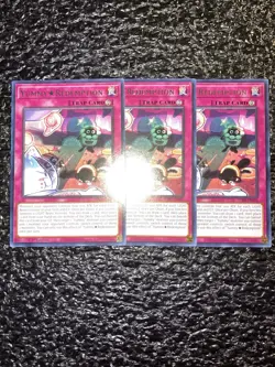 Yugioh 3x Yummy Redemption JUSH-EN026 Rare 1st Edition Near Mint - Image 1