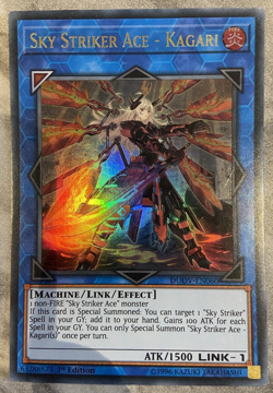 YUGIOH ~ SKY STRIKER ACE - KAGARI ~ DUOV-EN060 ~ ULTRA RARE 1st EDITION - Image 1