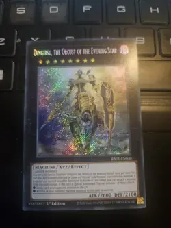YuGiOh! Dingirsu, The Orcust Of The Evening Star RA01-EN040 Secret Rare 1st Ed - Image 1