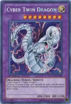 Cyber Twin Dragon - 1st Edition Legendary Collection 2 HP YuGiOh - Image 1