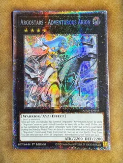 Yugioh Argostars - Adventurous Arion DUAD-EN045 Starlight Rare 1st Ed NM - Image 1