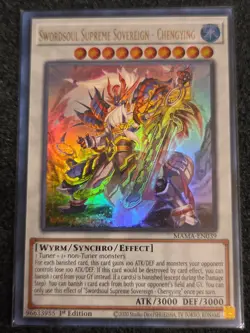 Yugioh Swordsoul Supreme Sovereign-Chengying MAMA-EN039 Ultra Rare 1st Ed NM - Image 1