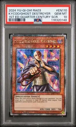YuGiOh! Kycoo the Ghost Destroyer - RA03-EN110 - QCSR - PSA Gem Mint 10 - Image 1