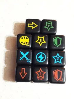 Vintage Yugioh Dungeon Dice Monsters 11 Piece Die 1996 - Image 1