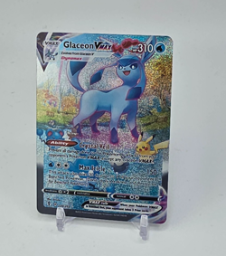 Custom SPARKLING HOLO Glaceon V Max Card Pokemon Card READ DESCRIPTION BELOW - Image 1