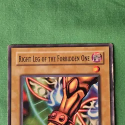 **Right Leg of the Forbidden One - DB1-EN145 - Super Rare - Yugioh Card - NM - Image 3