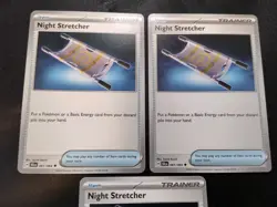 3x Night Stretcher 061/064 Shrouded Fable Pokemon Card Set NM - Image 2
