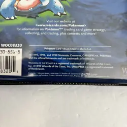 Pokemon Original Trading Card Album Folder 1999 WOTC Binder TCG 90s Vintage 8x6" - Image 3