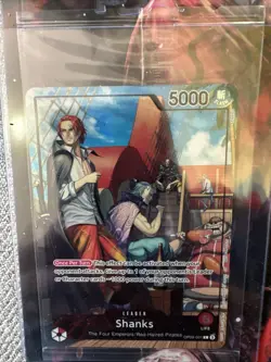 *MINT* SHANKS One Piece TCG OP09-001 July 2025 Promo PSA Sealed Card + Magazine - Image 2