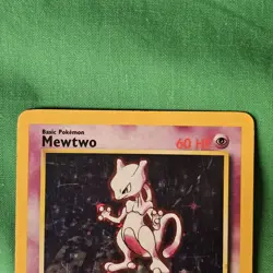 **Mewtwo Holo Pokemon Card - Base Set 10/102 - Vintage 1999 WOTC - Near Mint** - Image 3
