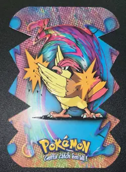 Pidgeotto Die-Cut Embossed Pokemon Topps Series 2 Card LP EV 11 Of 12 - Image 1