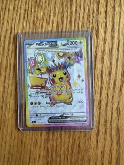 Pikachu ex 219/191 Full Art Surging Sparks Ultra Rare Pokemon Card Mint NM - Image 1