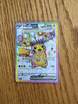 Pikachu ex 219/191 Full Art Surging Sparks Ultra Rare Pokemon Card Mint NM - Image 2