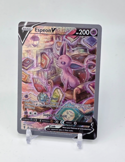 Custom SPARKLING HOLO Espeon V Card Espeon Pokemon Card READ DESCRIPTION BELOW - Image 1