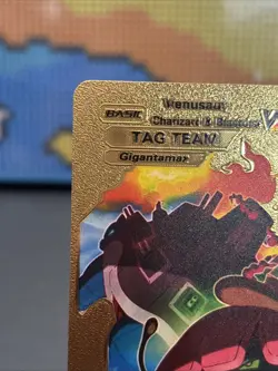 Charizard&Blastoise VMAX Gold Metal Pokemon Card-Collectible Gift Display！ - Image 2