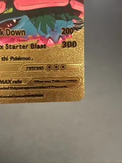 Charizard&Blastoise VMAX Gold Metal Pokemon Card-Collectible Gift Display！ - Image 4