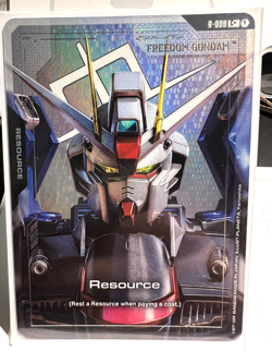 R-008 Resource Foil - Freedom Gundam C+ Gundam Card Game TCG Alternative Art AA - Image 1