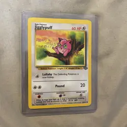 Jigglypuff Pokemon Card 60 HP Lullaby Pound 20 Basic Card - Image 1