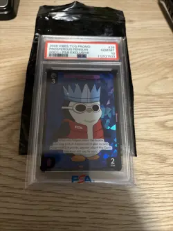 PSA 10 Vibes TCG X PSA Prosperous Penguin SDCC 2025 Exclusive Promo Card - Image 1
