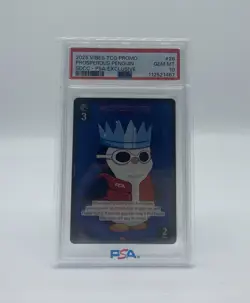 PSA 10 Vibes TCG X PSA Prosperous Penguin SDCC 2025 Exclusive Promo Card - Image 1