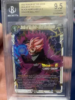 Dragon Ball Super Card 2022 Realm of the Gods Black Kamehameha R 9.5 - Image 1