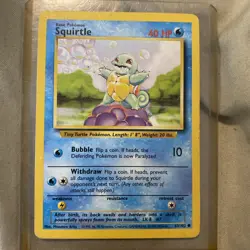 SQUIRTLE **Shadowless** Pokemon Card 63/102 - 1st Edition Rare Base Set ~ MINT! - Image 2