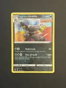 Single Strike Urshifu 108/198 2021 Holo Rare Sword & Shield Pokemon Card - Image 1
