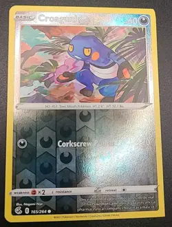 Pokemon Error Miscut Reverse Holo Fusion Strike partial square cut TCG Card LOT - Image 1