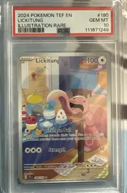 Lickitung 180/162 Temporal Forces Illustration Rare Pokemon Card PSA 10 GEM MINT - Image 1