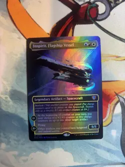MTG Inspirit, Flagship Vessel - Foil - Borderless, NM-Mint, English EOE EOC - Image 1