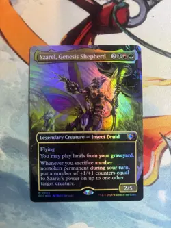 MTG FOIL Szarel, Genesis Shepherd (Borderless) Edge of Eternities EOE EOC 0004 - Image 1