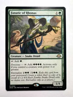 Fanatic of Rhonas Near Mint, English Modern Horizons 3 MTG Free Shipping!!! - Image 1