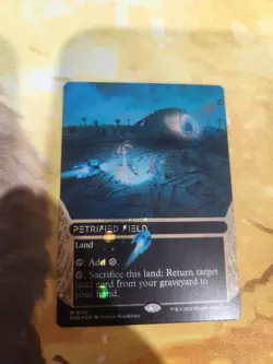 Petrified Field (0122) (Borderless) Galaxy Foil - Edge of Eternities MTG - Image 1