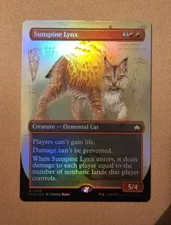 MTG Sunspine Lynx (Borderless) x1 NM *FOIL* from Bloomburrow - Image 3