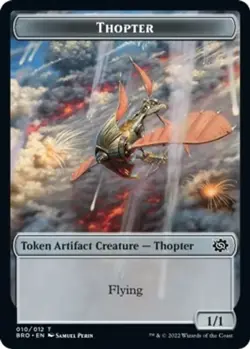 4x Faerie/Thopter Token, Brothers' War Tokens, MTG, 4 pack, Magic - Image 2