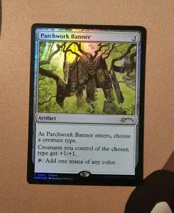 MTG Patchwork Banner x1 NM *FOIL* Media Promo - Image 1
