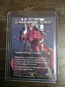 Vincent Valentine - Final Fantasy MTG- Borderless Regular - Image 1