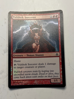 MTG Vulshok Sorcerer #80 (Foil) (NM) Fifth Dawn - Image 1