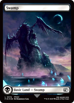 MTG Swamp 574 Surge Foil Full Art Land Final Fantasy - Image 1