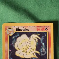**Pokemon Card Ninetales Holo Base Set 12/102 Excellent Condition Vintage WOTC** - Image 3