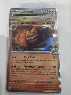 Pokemon Journey Together Staff Prerelease Promo 4 Card Pack Sealed 2025 English - Image 1