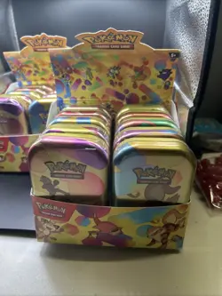 Pokemon TCG: Scarlet & Violet - 151 Mini Tin Display Set of 10. Display Unsealed - Image 2