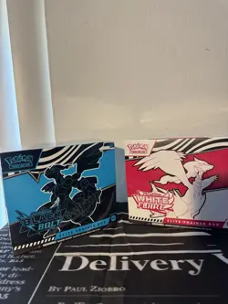 Pokemon TCG White Flare and Black Bolt ETB factory sealed - Image 1