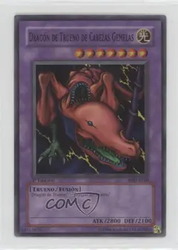 Twin-Headed Thunder Dragon (SR) Spanish 1st Ed. YuGiOh Metal Raiders 2002 06pr - Image 1