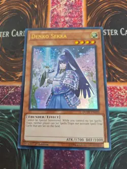 Yugioh Denko Sekka DUDE-EN030 Ultra Rare 1st Edition Near Mint - Image 1