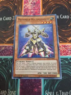 Yugioh Mathmech Multiplication MYFI-EN005 Super Rare 1st Edition Near Mint - Image 1