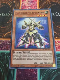 Yugioh Mathmech Multiplication MYFI-EN005 Super Rare 1st Edition Near Mint - Image 1